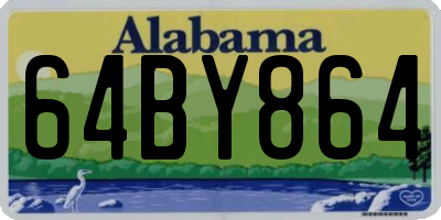 AL license plate 64BY864