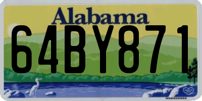 AL license plate 64BY871