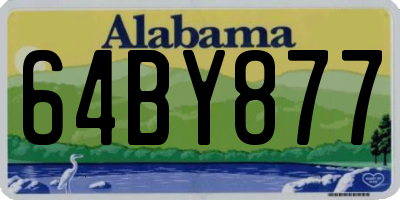 AL license plate 64BY877