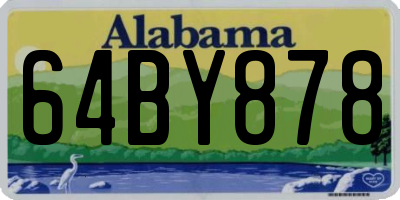 AL license plate 64BY878