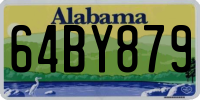 AL license plate 64BY879