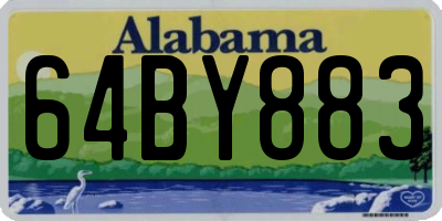 AL license plate 64BY883