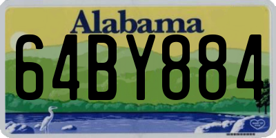 AL license plate 64BY884