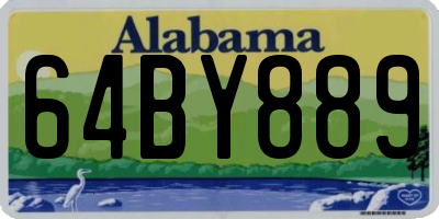 AL license plate 64BY889