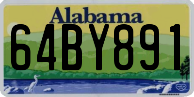 AL license plate 64BY891