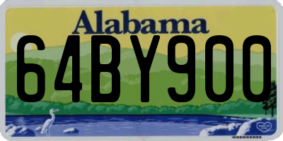AL license plate 64BY900