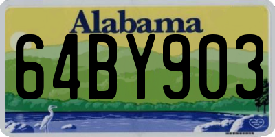 AL license plate 64BY903