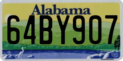 AL license plate 64BY907