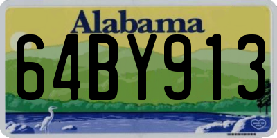 AL license plate 64BY913