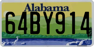 AL license plate 64BY914