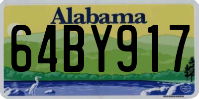AL license plate 64BY917