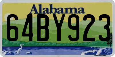 AL license plate 64BY923