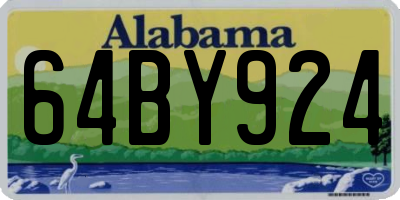 AL license plate 64BY924