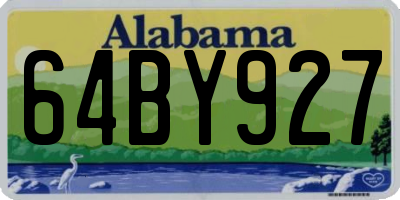 AL license plate 64BY927
