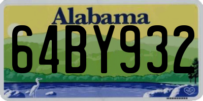 AL license plate 64BY932