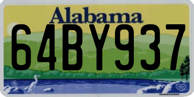 AL license plate 64BY937