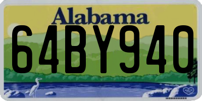 AL license plate 64BY940
