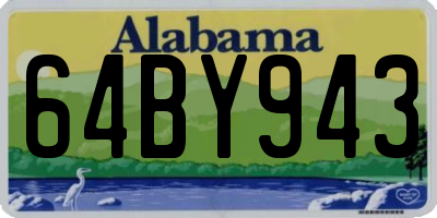 AL license plate 64BY943
