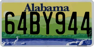 AL license plate 64BY944