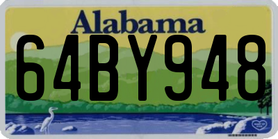 AL license plate 64BY948