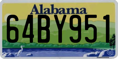 AL license plate 64BY951
