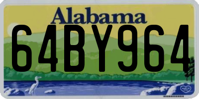 AL license plate 64BY964