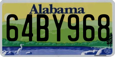 AL license plate 64BY968