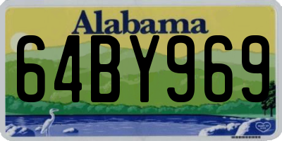 AL license plate 64BY969