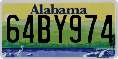AL license plate 64BY974