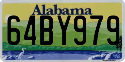 AL license plate 64BY979