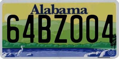 AL license plate 64BZ004