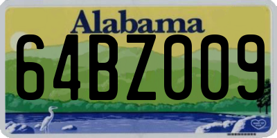 AL license plate 64BZ009