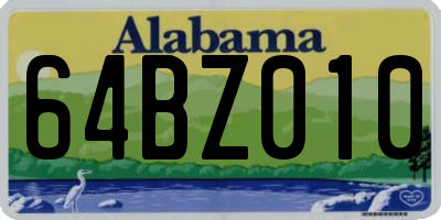 AL license plate 64BZ010