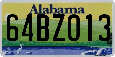 AL license plate 64BZ013