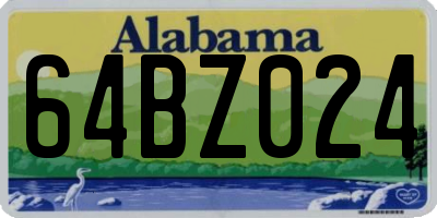 AL license plate 64BZ024