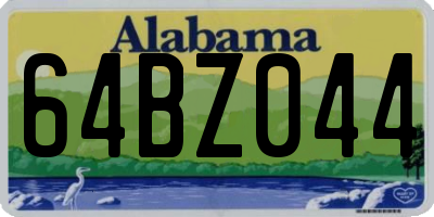 AL license plate 64BZ044