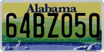 AL license plate 64BZ050
