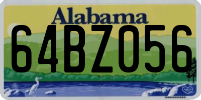 AL license plate 64BZ056