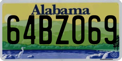 AL license plate 64BZ069