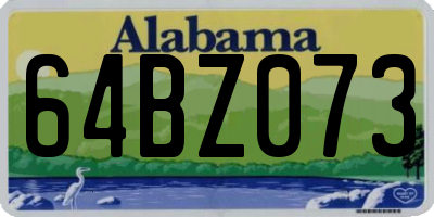AL license plate 64BZ073