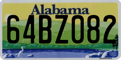 AL license plate 64BZ082