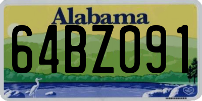 AL license plate 64BZ091