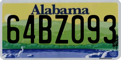 AL license plate 64BZ093