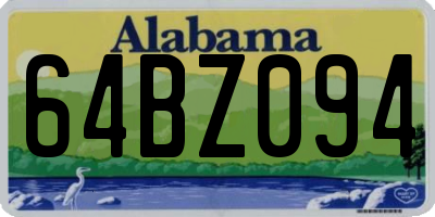 AL license plate 64BZ094