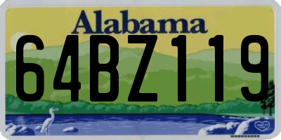 AL license plate 64BZ119