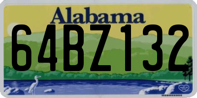 AL license plate 64BZ132