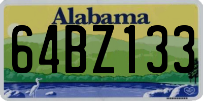 AL license plate 64BZ133