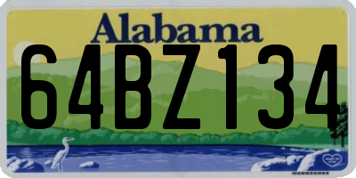AL license plate 64BZ134