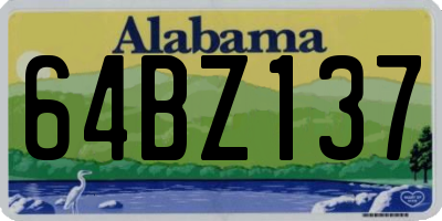 AL license plate 64BZ137