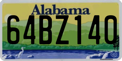 AL license plate 64BZ140